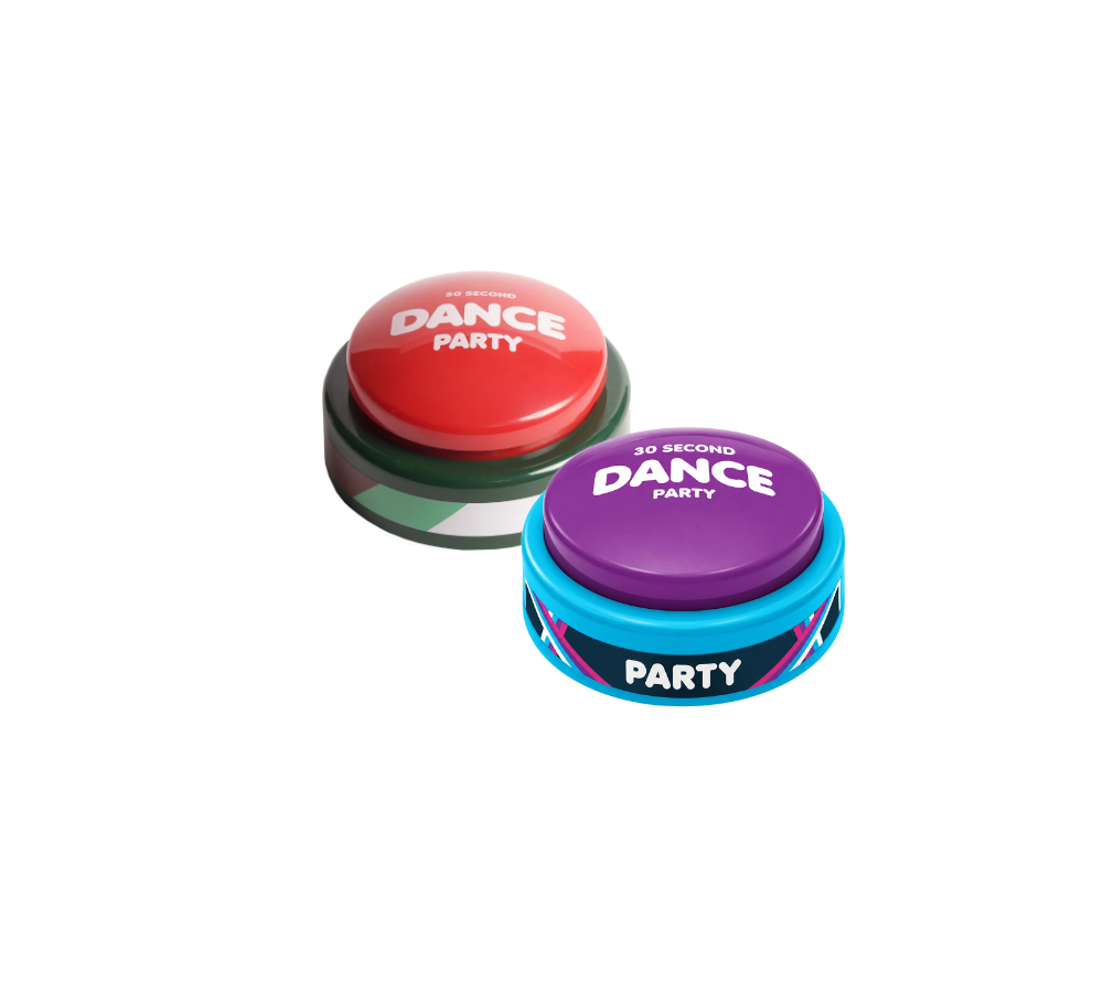 Holiday + Volume 4 dance party buttons