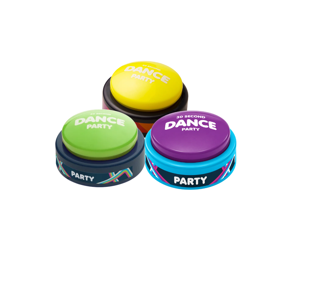 Original + Volume 3 + Volume 4 dance party buttons