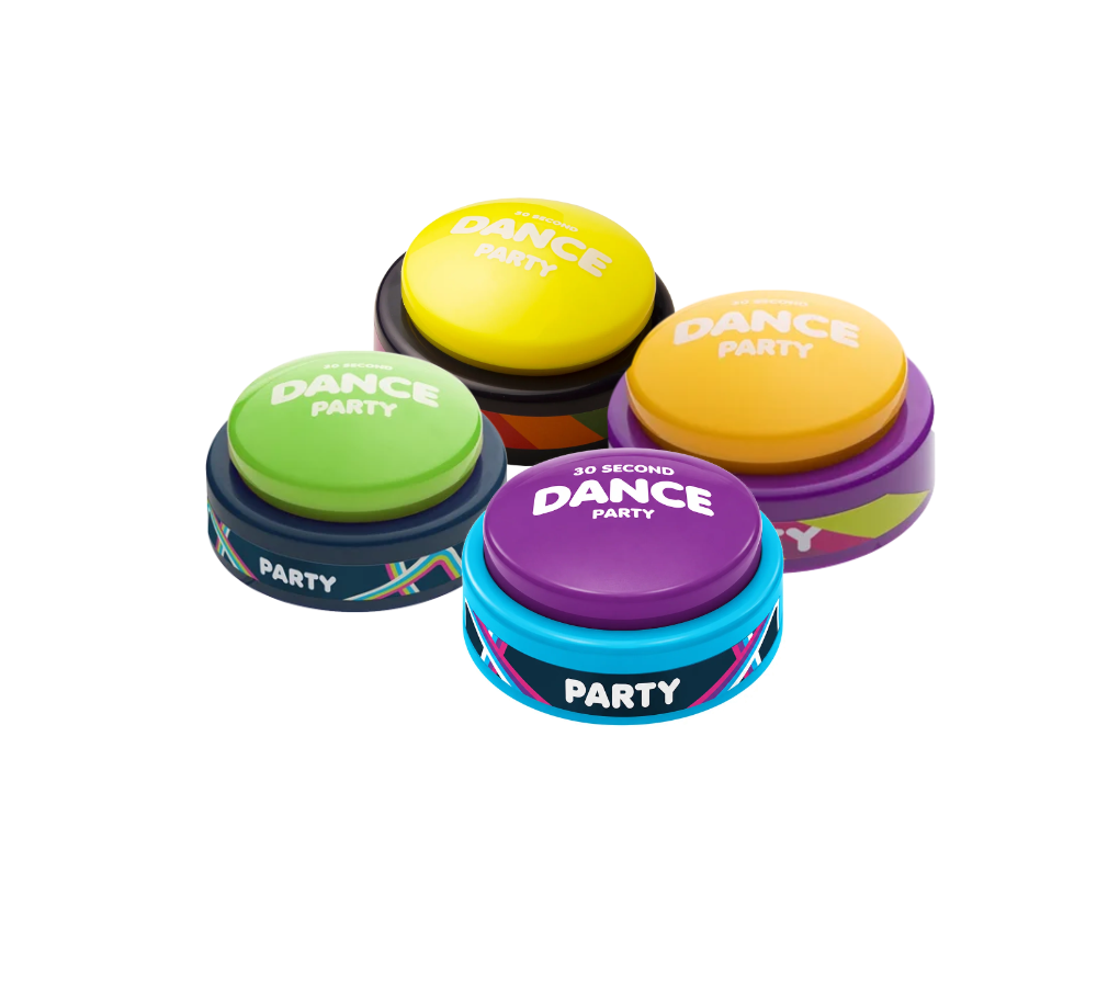 Original + Volume 2 + Volume 3 + Volume 4 dance party buttons