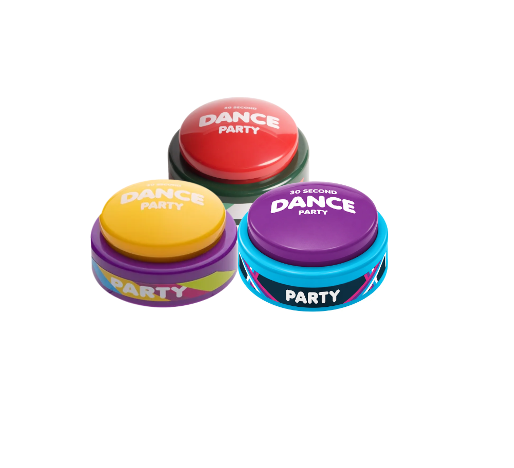 Volume 2 + Holiday + Volume 4 dance party buttons