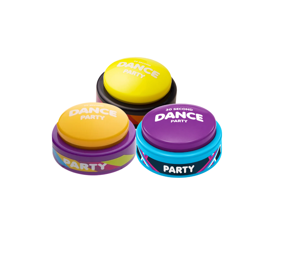 Original + Volume 2 + Volume 4 dance party buttons
